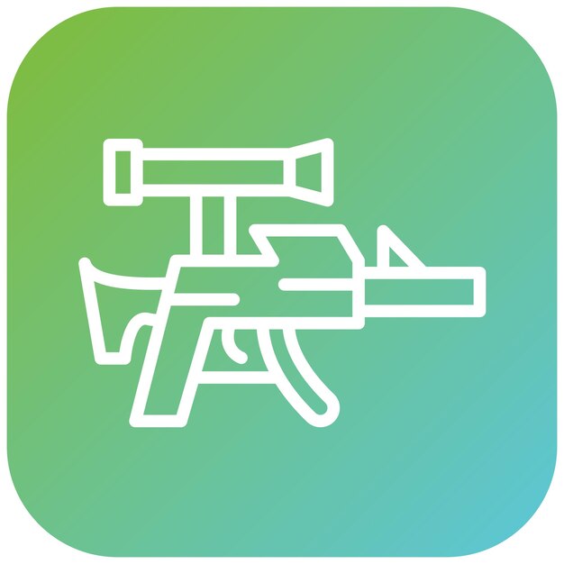 Diseño vectorial Estilo del icono del francotirador