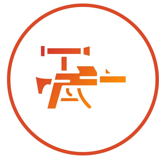 Diseño vectorial Estilo del icono del francotirador