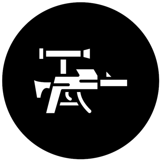 Diseño vectorial Estilo del icono del francotirador