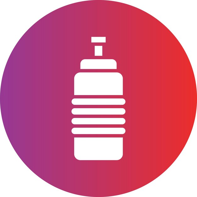 Diseño vectorial Estilo del icono del frasco de agua