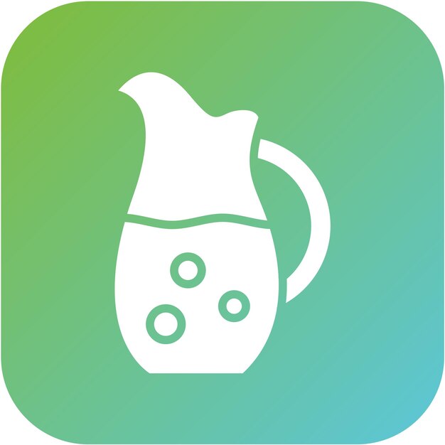 Diseño vectorial Estilo del icono del frasco de agua