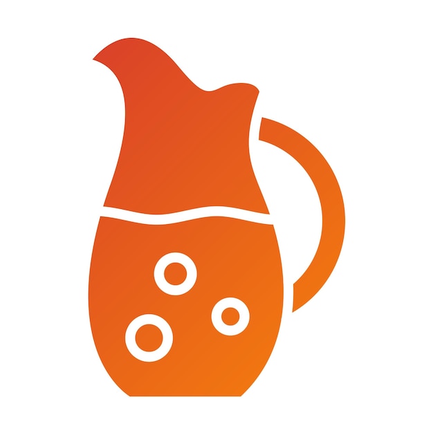 Diseño vectorial Estilo del icono del frasco de agua