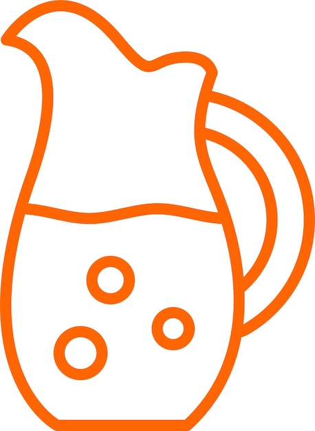 Diseño vectorial Estilo del icono del frasco de agua