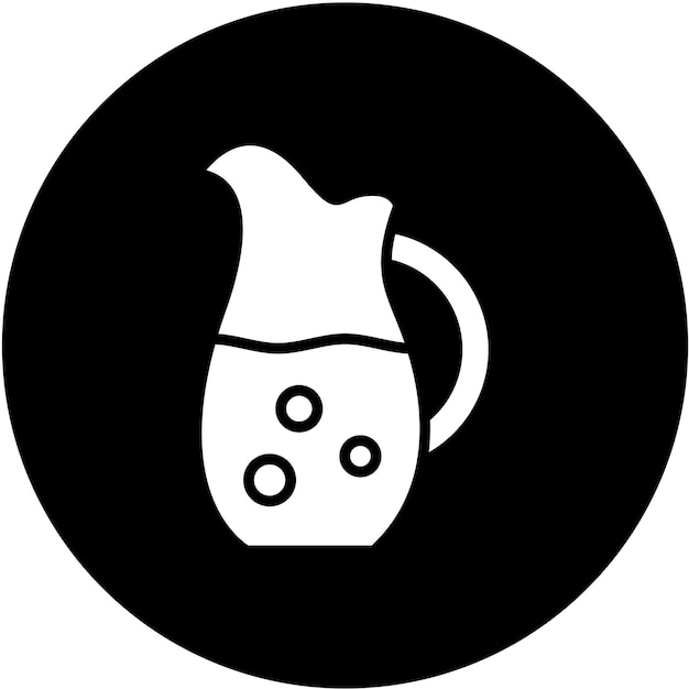 Diseño vectorial Estilo del icono del frasco de agua