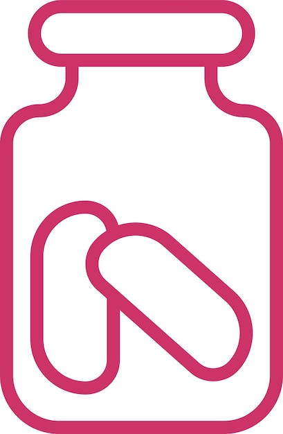 Diseño vectorial Estilo del icono del frasco de pepinillos