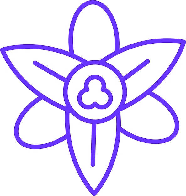 Diseño vectorial Estilo de icono de Freesia
