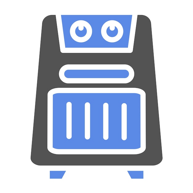 Diseño vectorial Estilo del icono de la freidora de aire
