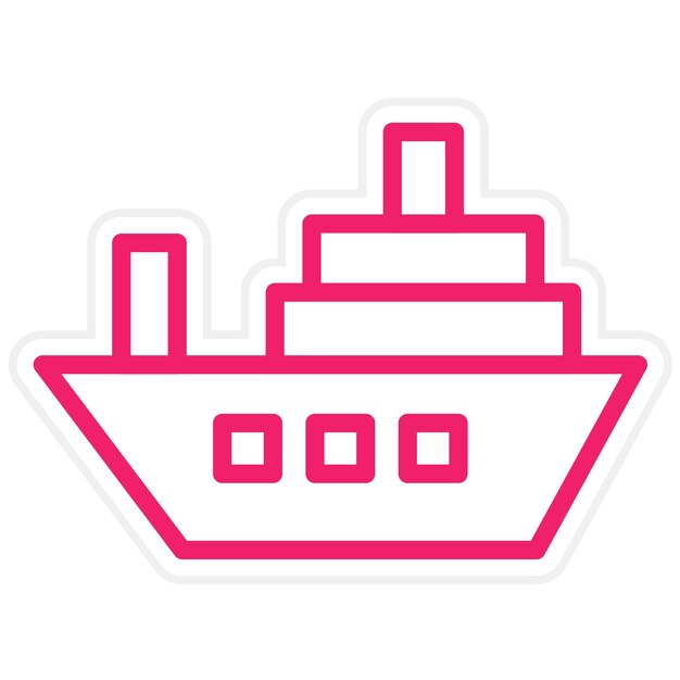 Diseño vectorial Estilo de icono de Fresh Harbor