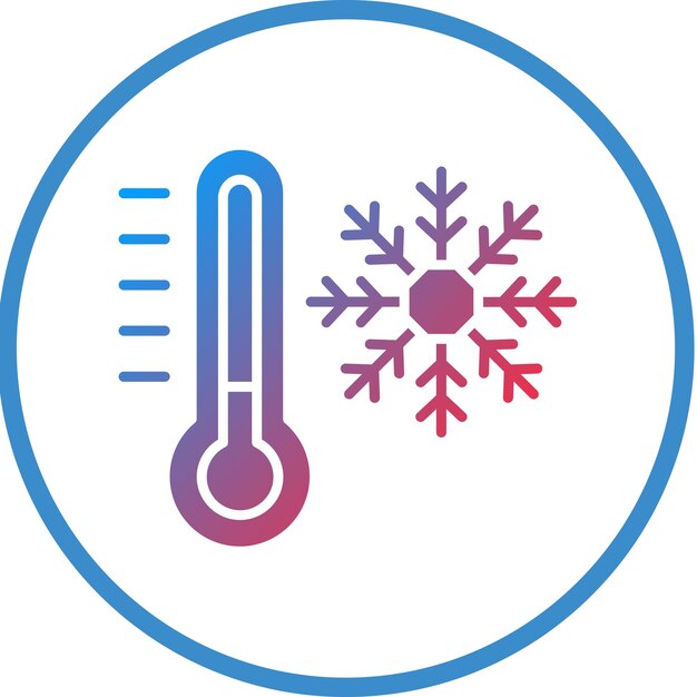 Diseño vectorial Estilo de icono frío