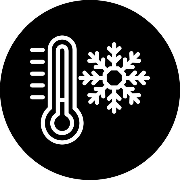 Diseño vectorial Estilo de icono frío