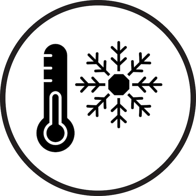 Diseño vectorial Estilo de icono frío