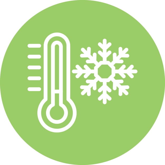 Diseño vectorial Estilo de icono frío
