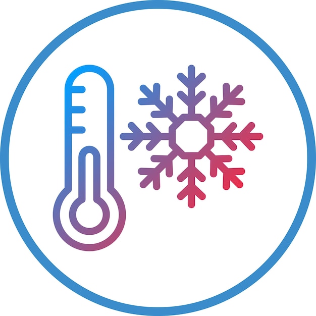 Diseño vectorial Estilo de icono frío