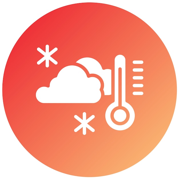 Diseño vectorial Estilo de icono frío