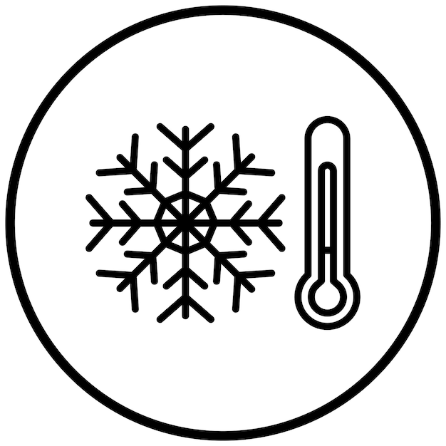 Diseño vectorial Estilo de icono frío
