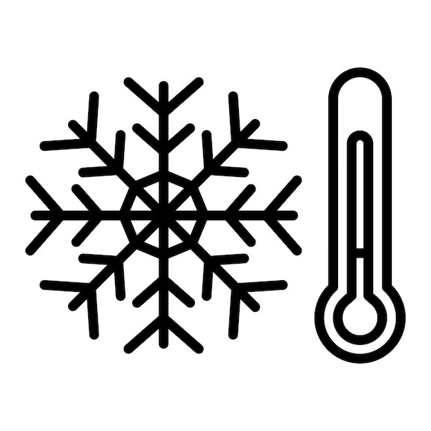 Diseño vectorial Estilo de icono frío