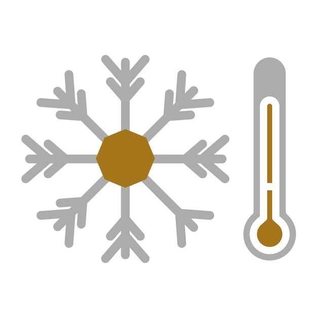 Diseño vectorial Estilo de icono frío