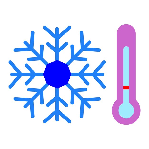 Diseño vectorial Estilo de icono frío