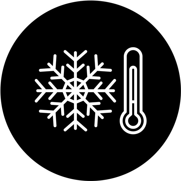 Diseño vectorial Estilo de icono frío