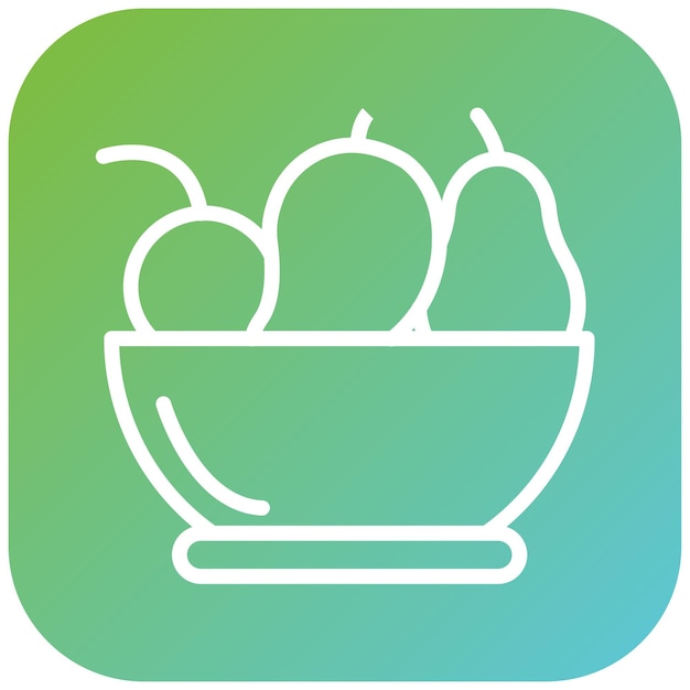 Diseño vectorial del estilo del icono de Fruit Confit