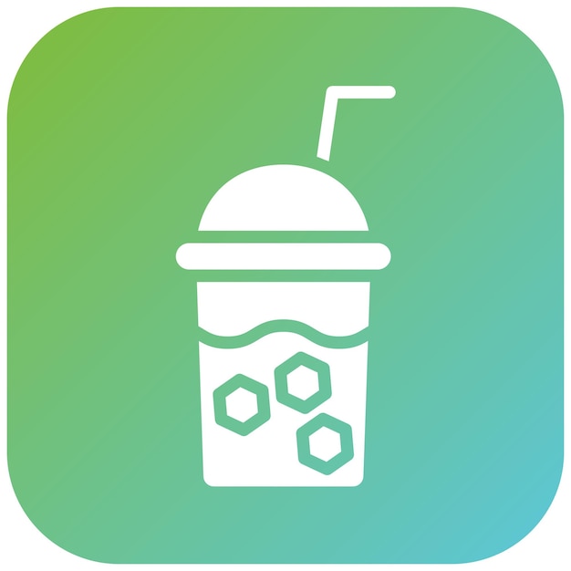 Diseño vectorial del estilo del icono de Fruit Slush