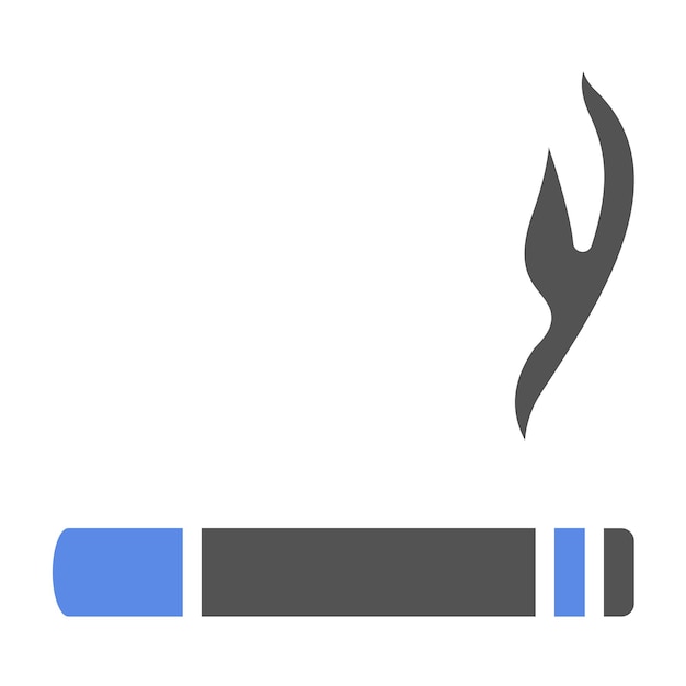 Diseño vectorial del estilo del icono de fumar
