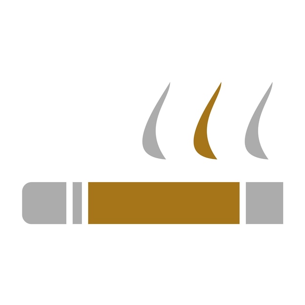 Diseño vectorial del estilo del icono de fumar