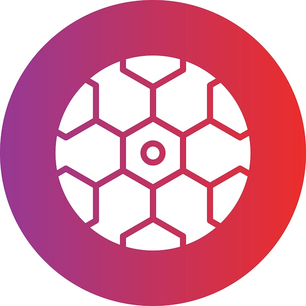 Diseño vectorial de estilo de icono de fútbol
