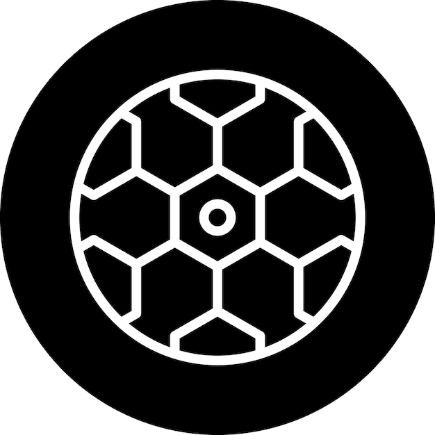 Diseño vectorial de estilo de icono de fútbol