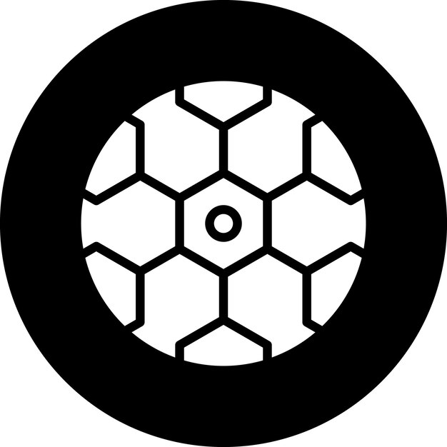 Diseño vectorial de estilo de icono de fútbol