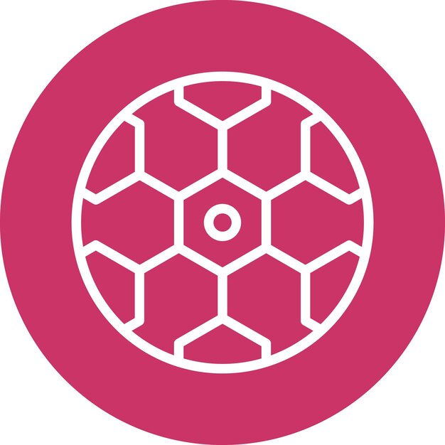 Diseño vectorial de estilo de icono de fútbol