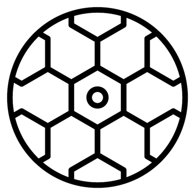 Diseño vectorial de estilo de icono de fútbol