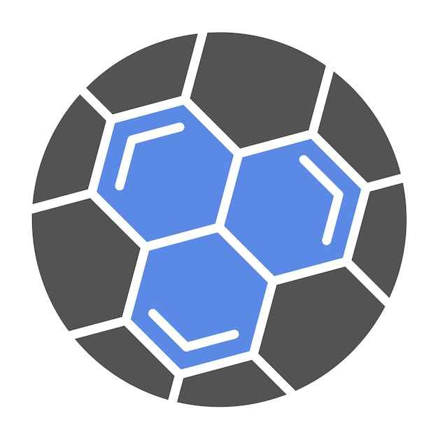 Diseño vectorial de estilo de icono de fútbol