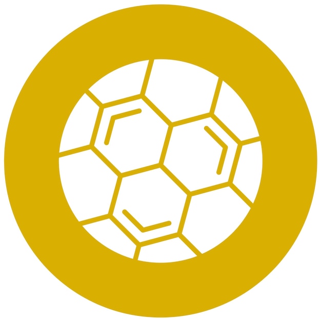 Diseño vectorial de estilo de icono de fútbol
