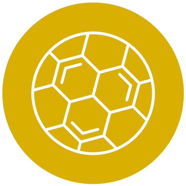 Diseño vectorial de estilo de icono de fútbol