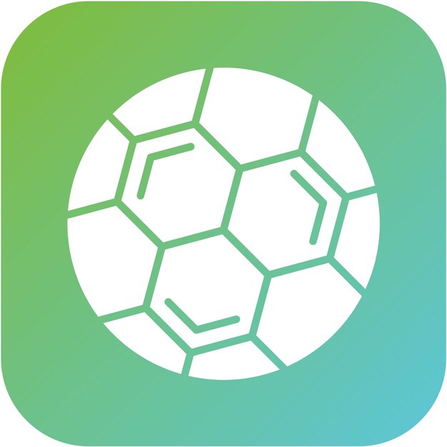 Diseño vectorial de estilo de icono de fútbol