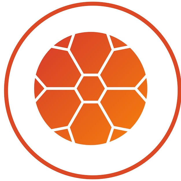 Diseño vectorial de estilo de icono de fútbol
