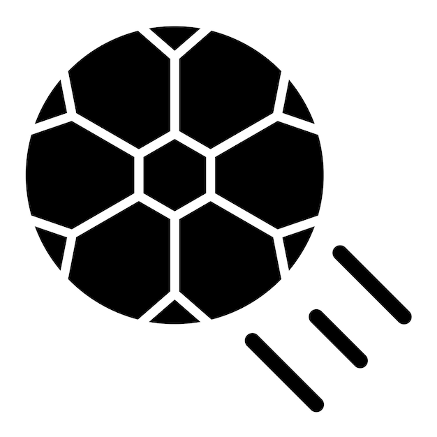 Diseño vectorial de estilo de icono de fútbol