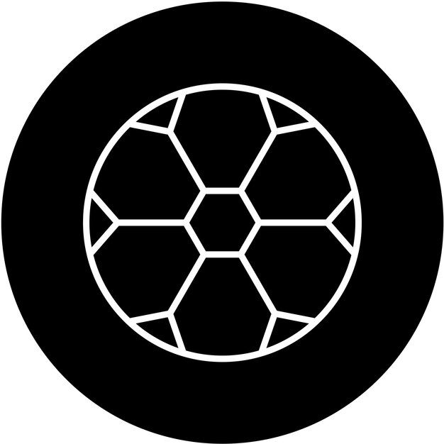 Diseño vectorial de estilo de icono de fútbol