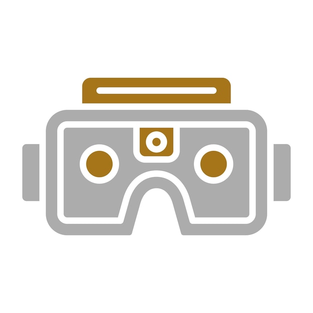 Diseño vectorial Estilo del icono de las gafas del futuro