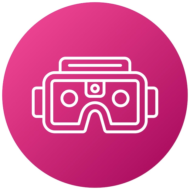 Diseño vectorial Estilo del icono de las gafas del futuro