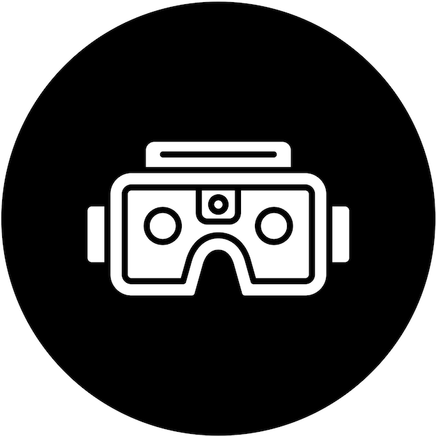 Diseño vectorial Estilo del icono de las gafas del futuro