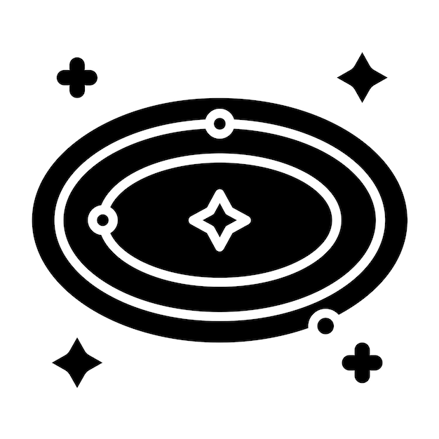 Diseño vectorial Estilo del icono de la galaxia