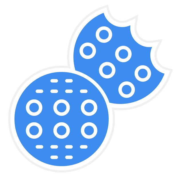 Diseño vectorial Estilo del icono de la galleta