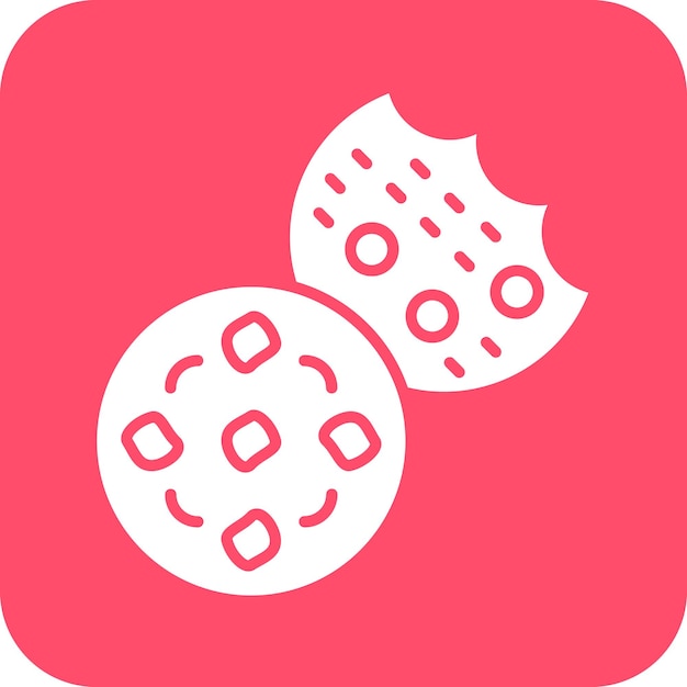 Diseño vectorial Estilo del icono de la galleta