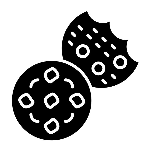 Diseño vectorial Estilo del icono de la galleta