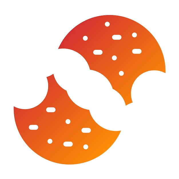 Diseño vectorial Estilo del icono de la galleta
