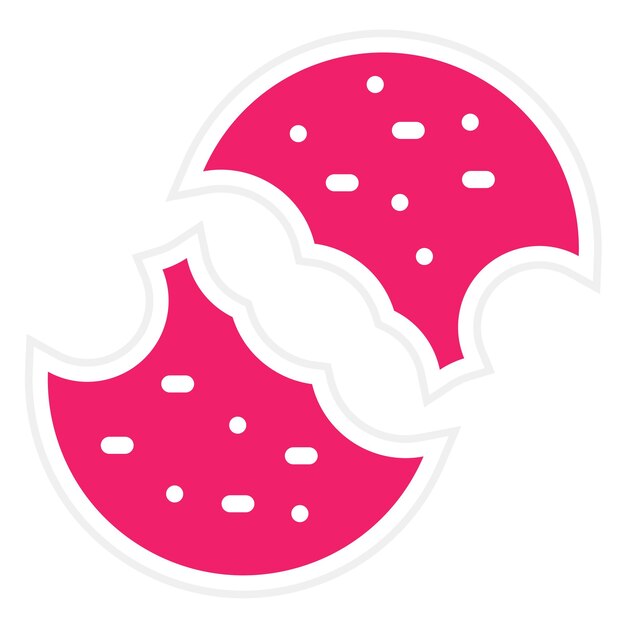 Diseño vectorial Estilo del icono de la galleta