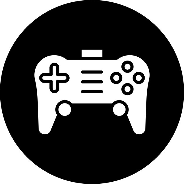 Diseño vectorial del estilo del icono del gamepad