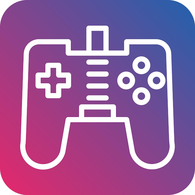 Vector diseño vectorial del estilo del icono del gamepad